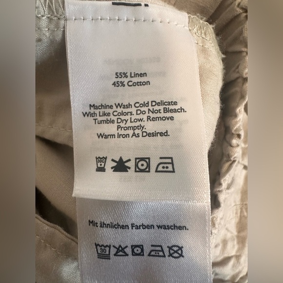 Eddie Bauer Women's Beige Linen And Cotton Blend Jogger Pants Size 4 - Picture 6 of 7